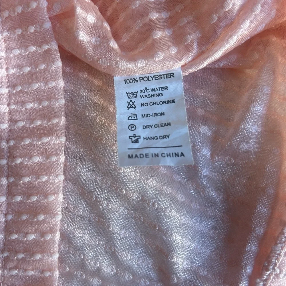 Orange Ribbed Swim Coverup